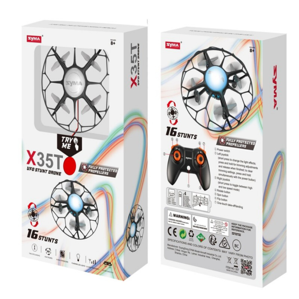 Syma Radiostyrd X35T UFO Stuntdrönare