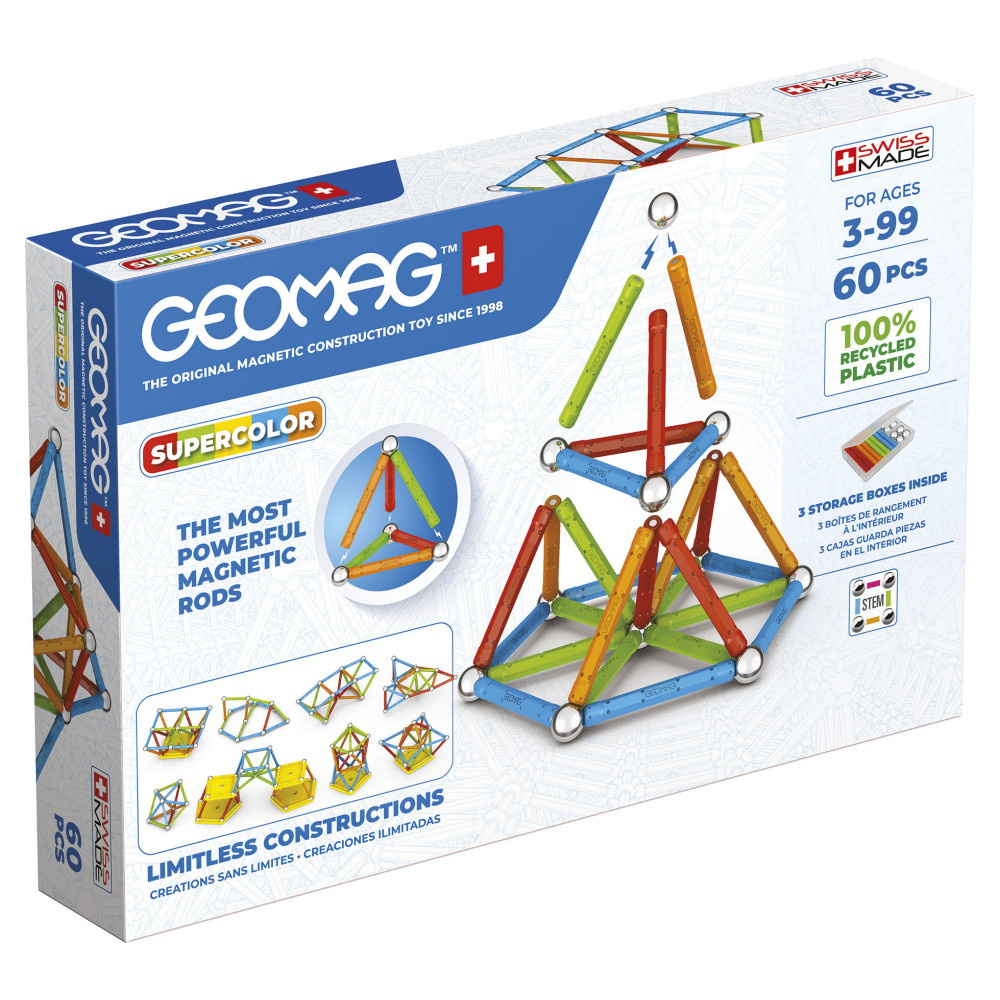 Geomag Supercolor Recycled 60 Bitar
