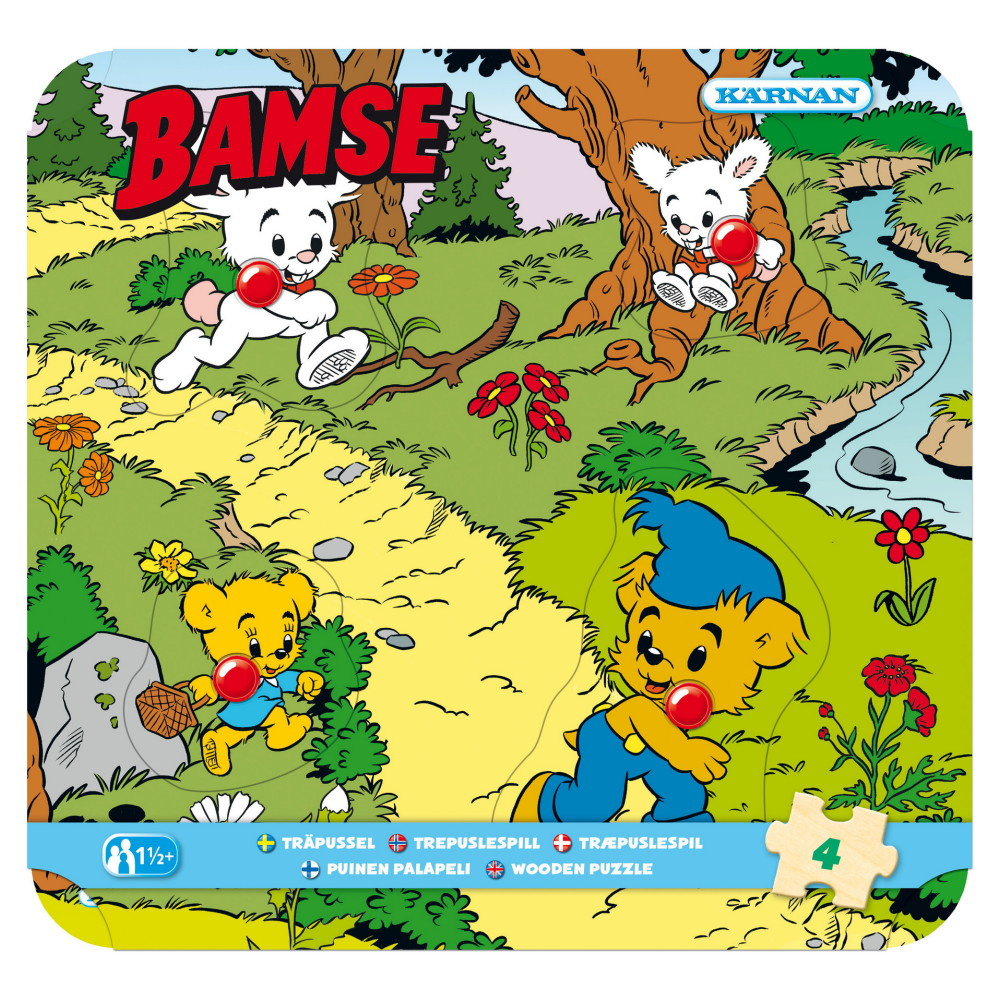 Knoppussel Bamse 4 Bitar