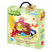 Kärnan Askpussel i trä - Babblarna 6 bitar Kärnan Askpussel i trä - Babblarna 6 bitar