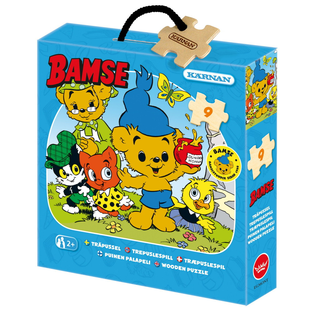 Kärnan Träpussel - När Bamse var liten 9 Bitar