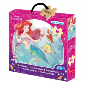 Kärnan Askpussel i trä - Den lilla sjöjungfrun 15 Bitar Kärnan Askpussel i trä - Den lilla sjöjungfrun 15 Bitar