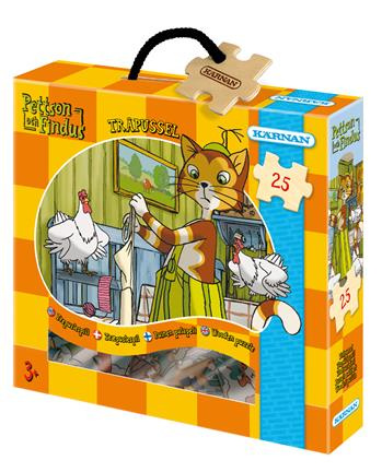 Kärnan Askpussel i trä - Pettson & Findus 25 bitar