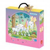 Kärnan Askpussel i trä - Enhörningar 25 Bitar Kärnan Askpussel i trä - Enhörningar 25 Bitar