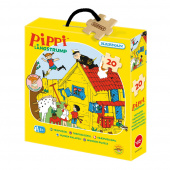 Kärnan Askpussel i trä - Pippi Långstrump 20 Bitar Kärnan Askpussel i trä - Pippi Långstrump 20 Bitar