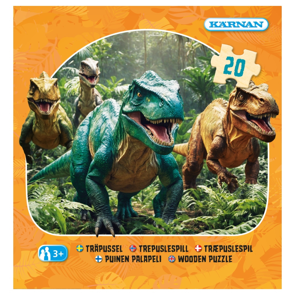 Kärnan Pussel: Dinosaurier 20 Bitar