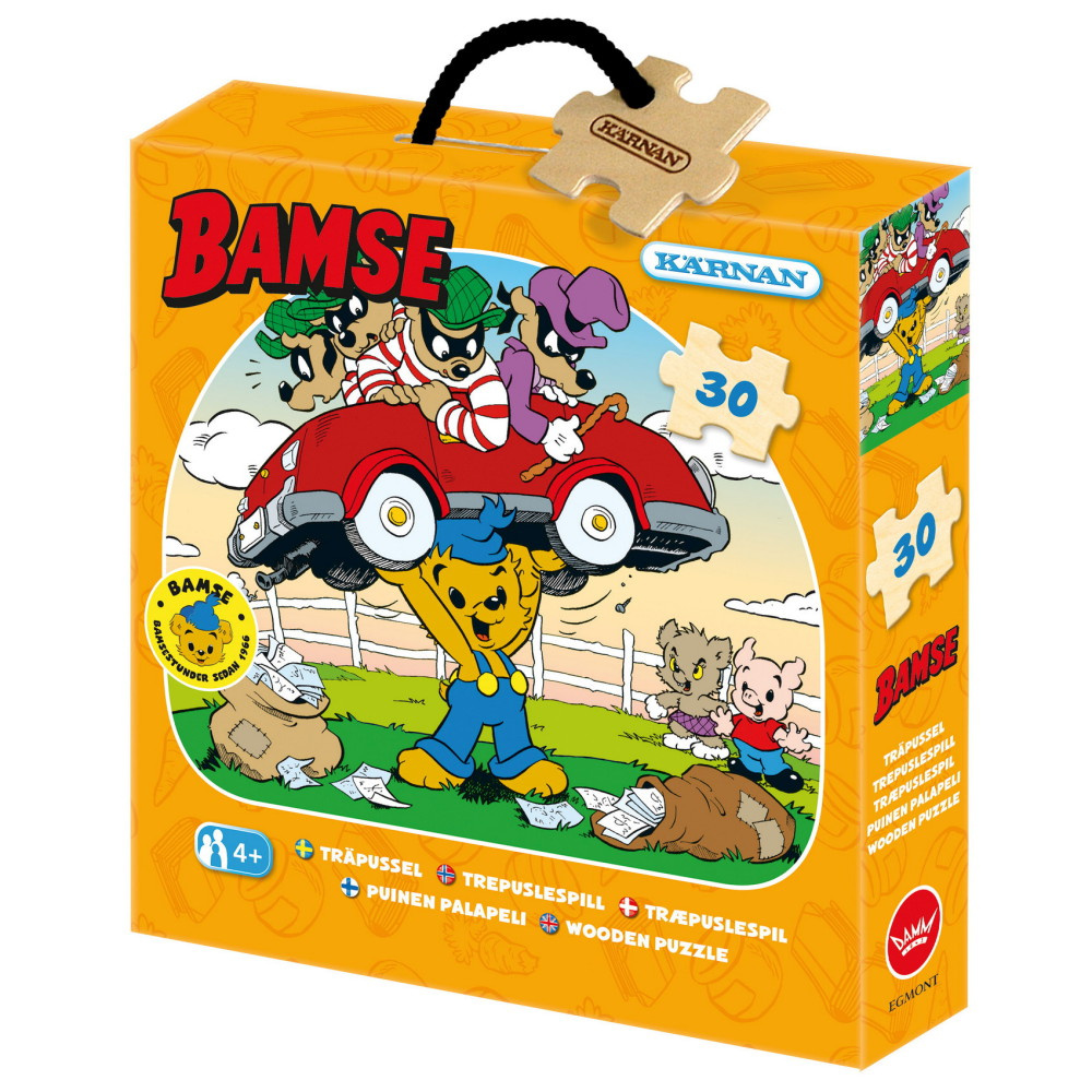 Kärnan Träpussel - Bamse 30 Bitar