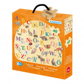 Kärnan Askpussel i trä - ABC 40 Bitar Kärnan Askpussel i trä - ABC 40 Bitar