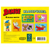 Bamse Klosspussel Trä 6 bitar Bamse Klosspussel Trä 6 bitar