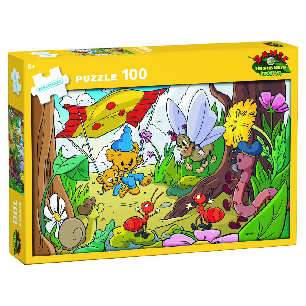 Kärnan Pussel - Bamse och världens minsta äventyr 100 Bitar
