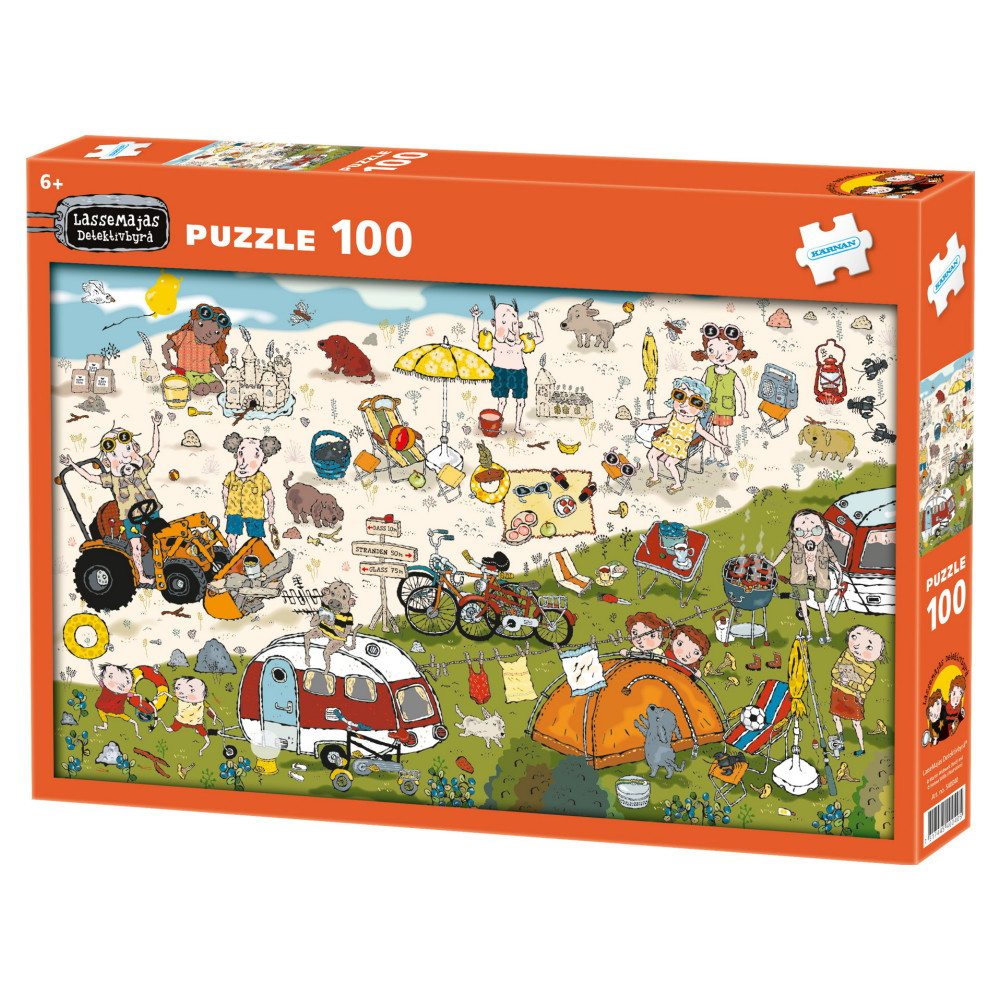 Kärnan Pussel - LasseMajas Detektivbyrå 100 Bitar