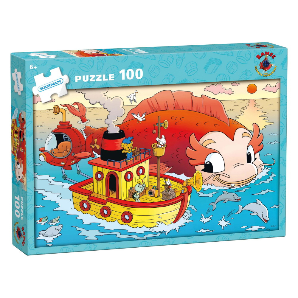 Kärnan Pussel: Bamse Havets Hemlighet 100 Bitar