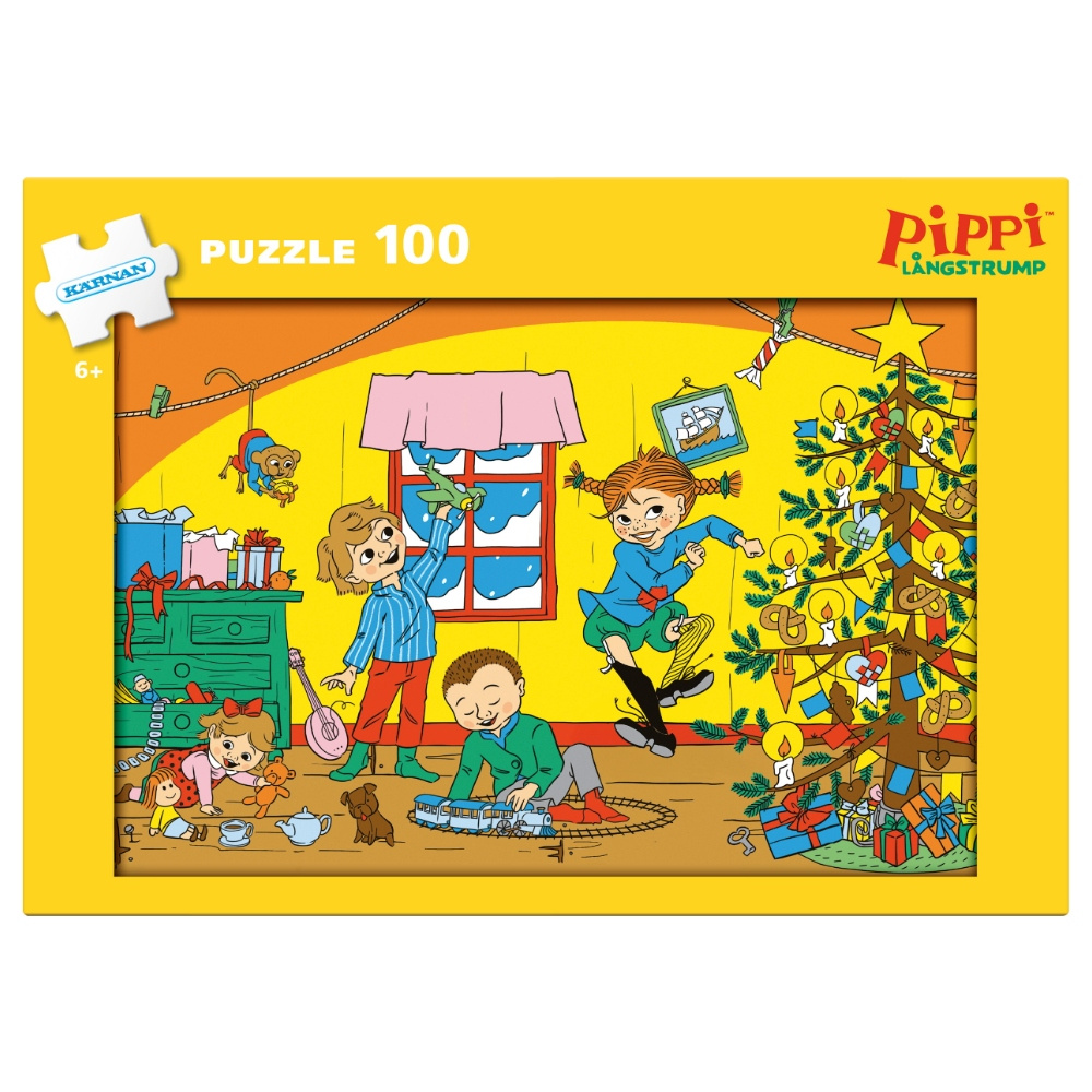 Kärnan Pussel: Pippi Julpussel 100 Bitar