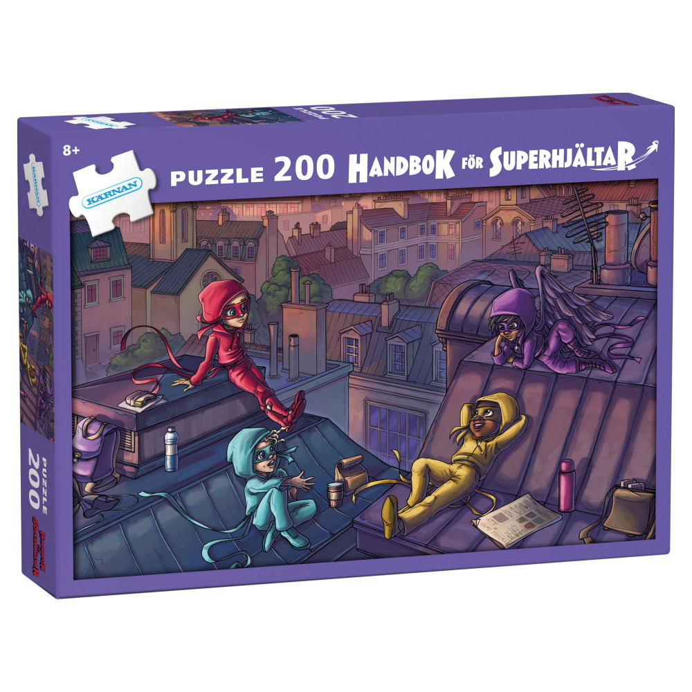 Kärnan Pussel - Handbok för superhjältar 200 Bitar