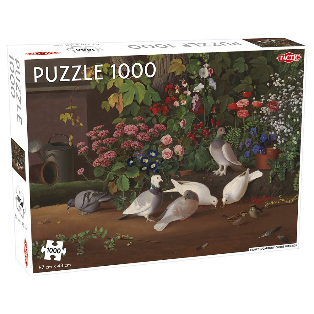 Tactic Pussel: Flowers and Birds 1000 bitar
