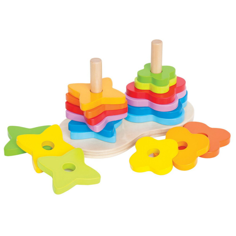 Hape Dubbel Regnbågsstaplare