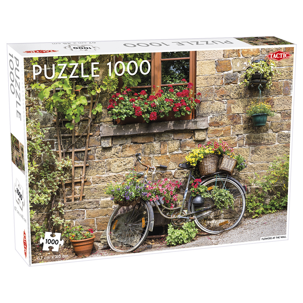 Tactic Pussel - Flowers at wall 1000 Bitar