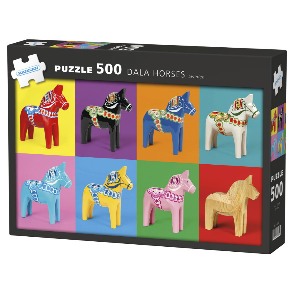 Kärnan Pussel: Dalahästar 500 Bitar