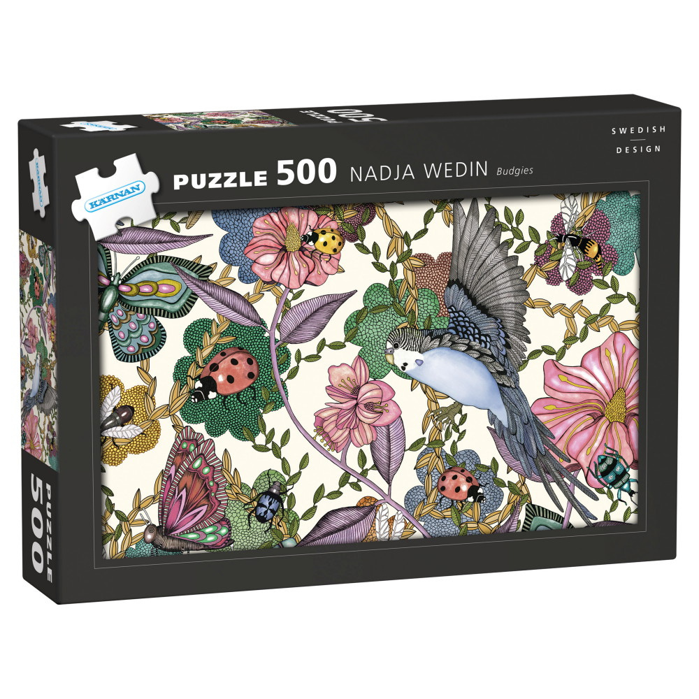 Kärnan Pussel: Nadja Wedin - Budgies 500 Bitar