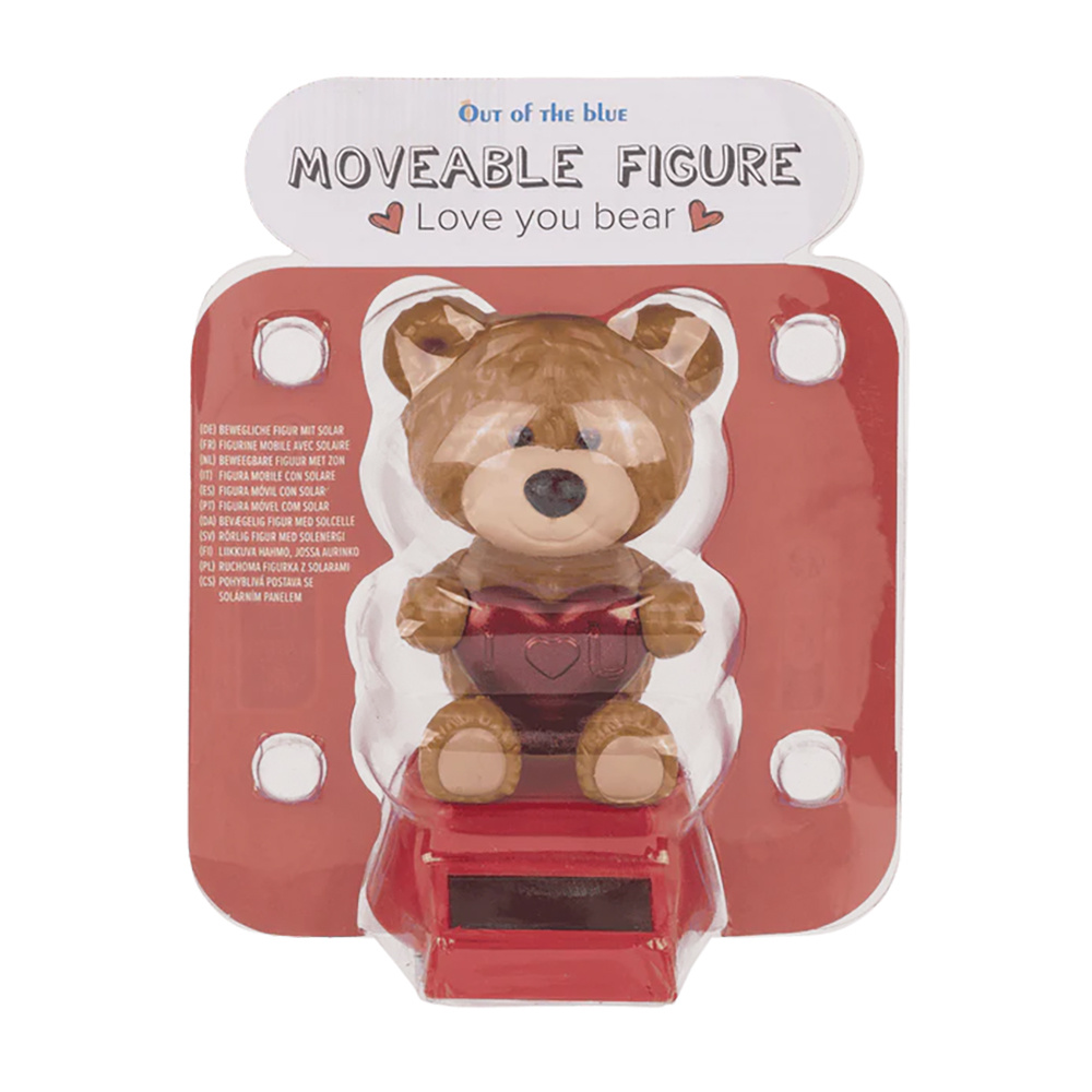 Solar Figurine - Love Bear