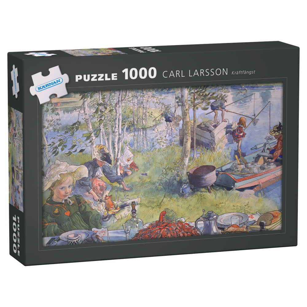 Kärnan Pussel: Carl Larsson - Kräftfångst 1000 Bitar