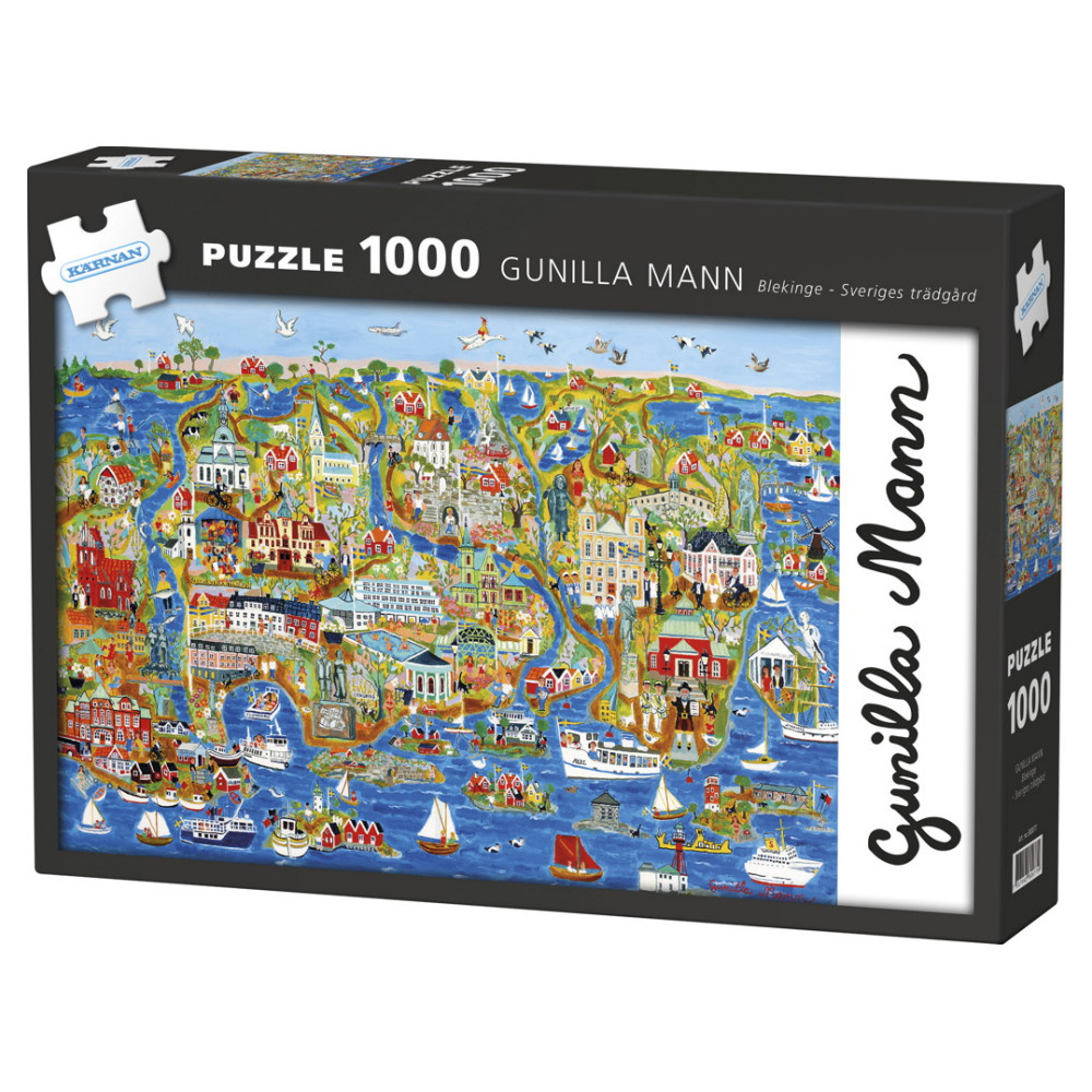 Kärnan Pussel: Gunilla Mann, Blekinge - Sveriges Trädgård 1000 Bitar