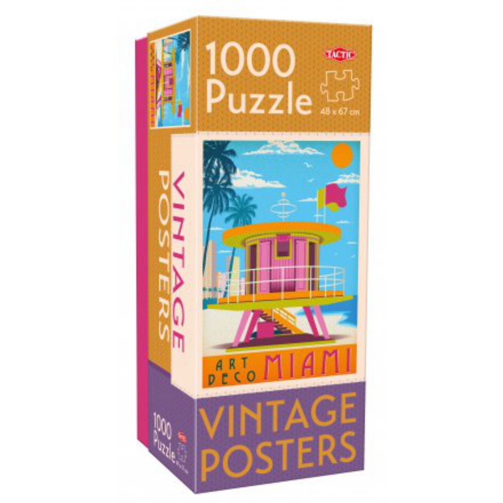 Tactic Pussel: Vintage Miami 1000 Bitar