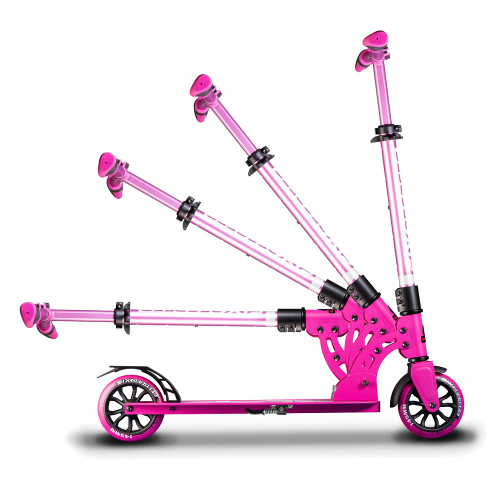 Six Degrees Aluminium Scooter Junior 145 mm Pink