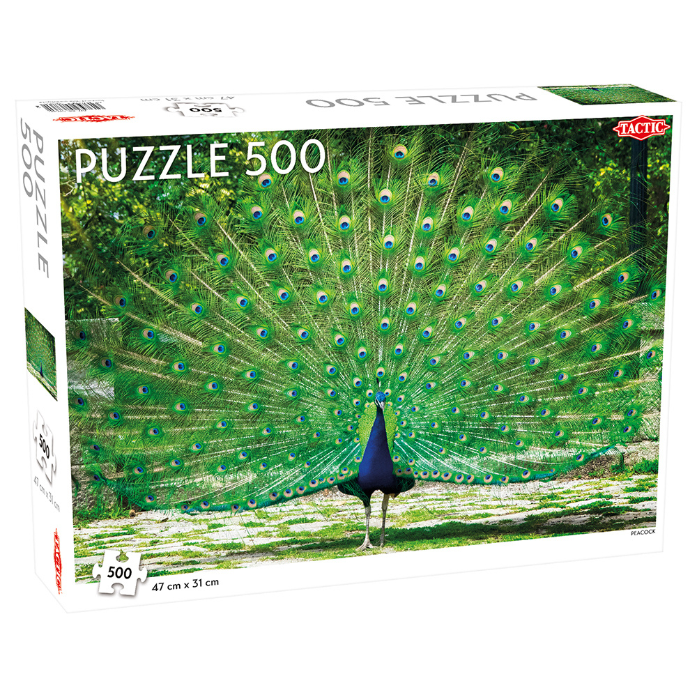 Tactic Pussel: Peacock 500 bitar