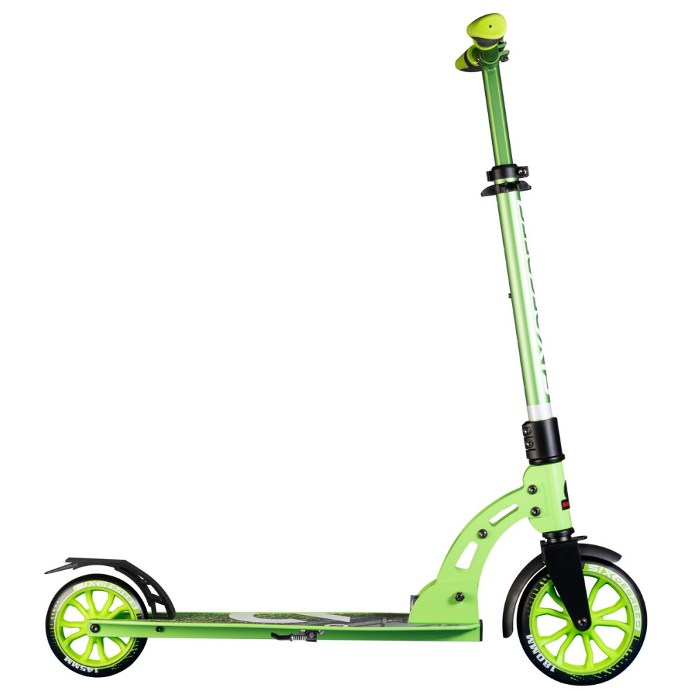 Six Degrees Aluminium Scooter Junior 180/145 mm Grön