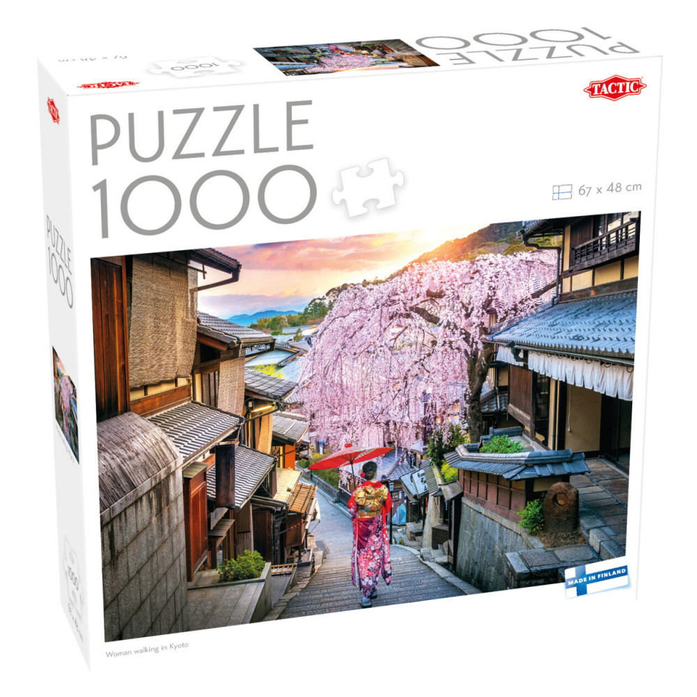Tactic Pussel: Woman walking in Kyoto 1000 Bitar