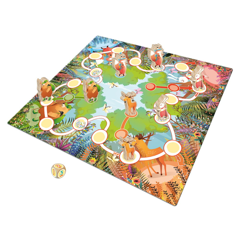 En tävling i skogen: Mitt första tärningsspel