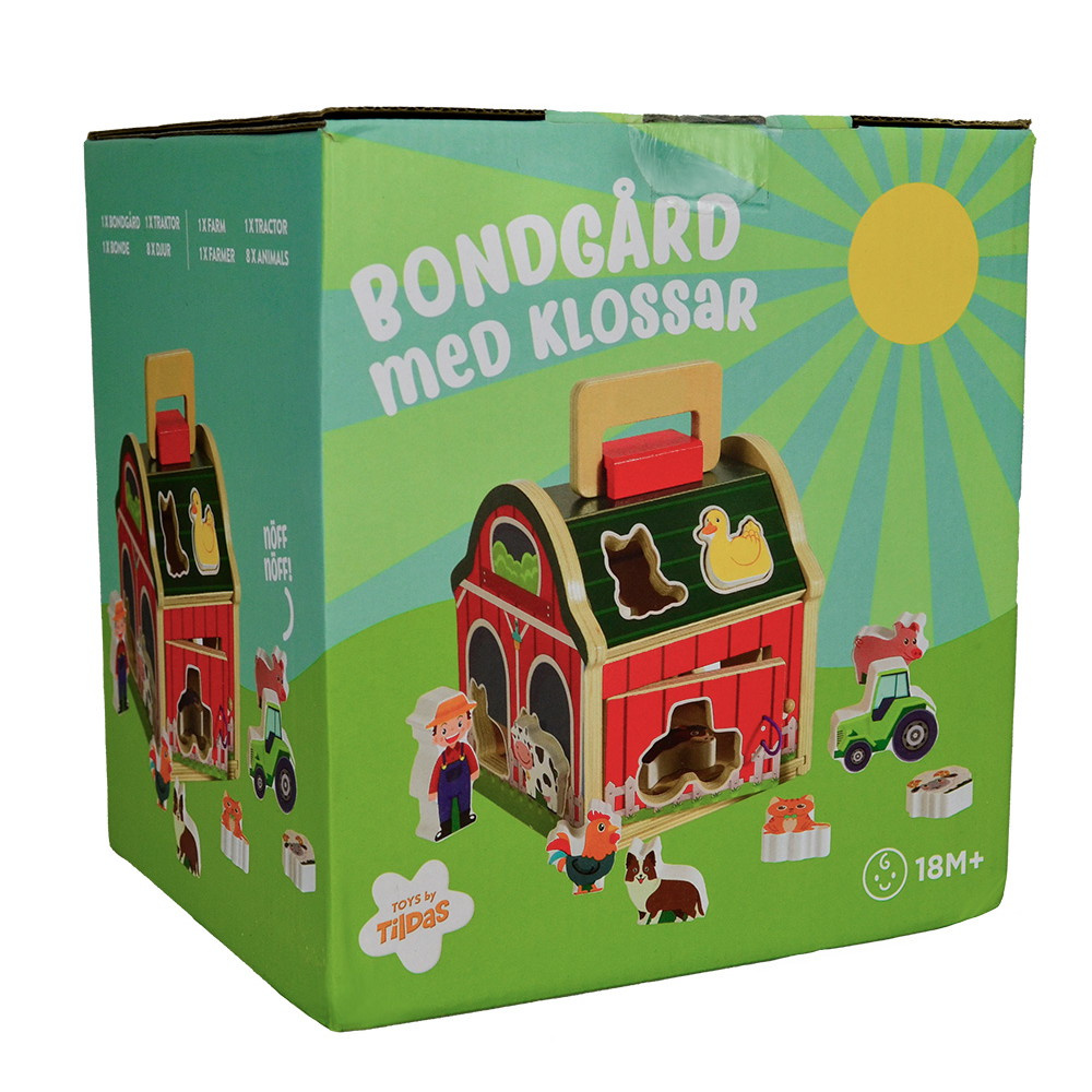 Bondgård med klossar