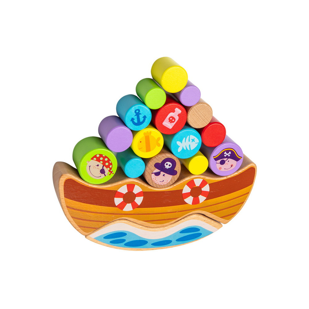 Balansbåt med klossar