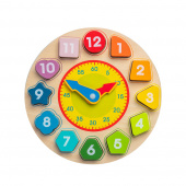 Träklocka med klossar Träklocka med klossar