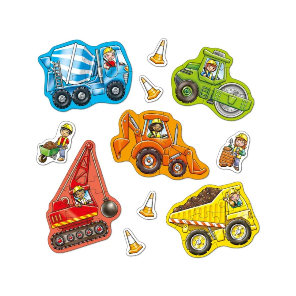 Pussel Big Wheels 4 och 8 Bitar