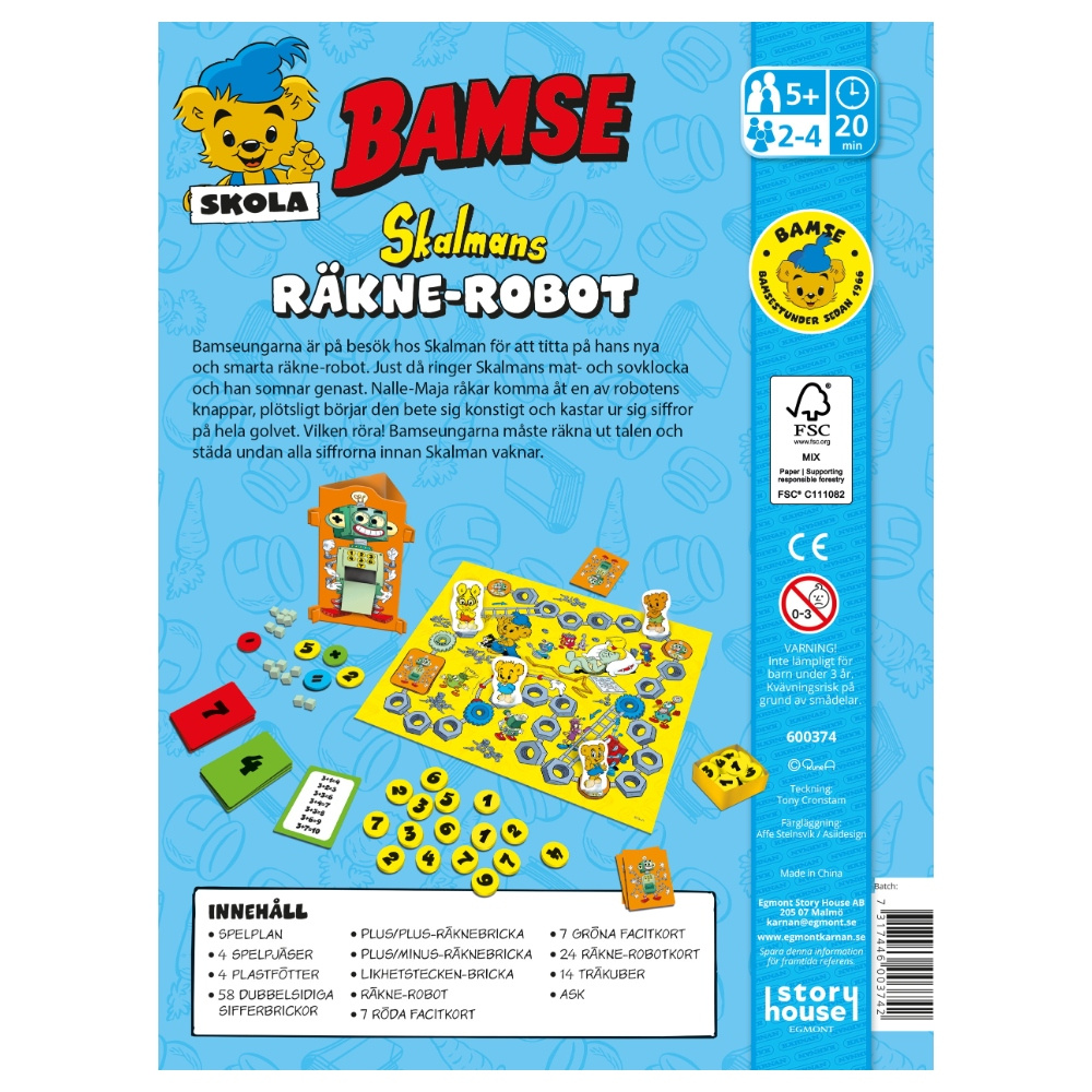 Bamse Spel Räknerobot