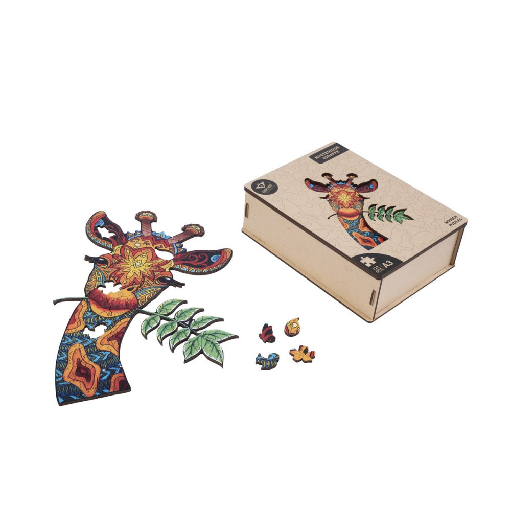 Puzzle A3 Giraff - 123 bitar