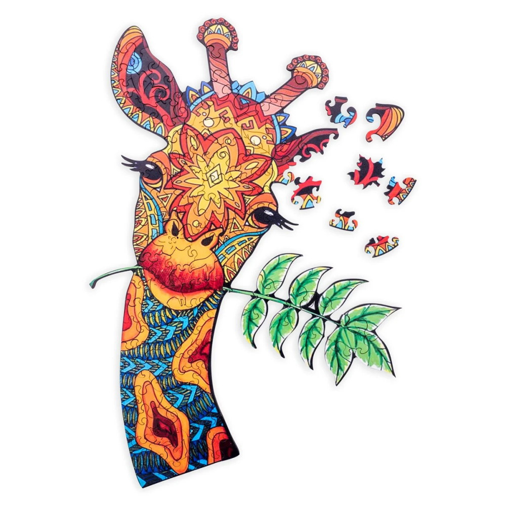 Puzzle A3 Giraff - 123 bitar
