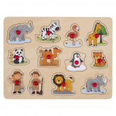 Engelhart Education Knoppussel Zoo 12 Bitar Engelhart Education Knoppussel Zoo 12 Bitar