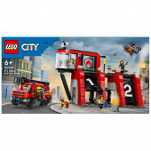 LEGO City - Brandstation med brandbil