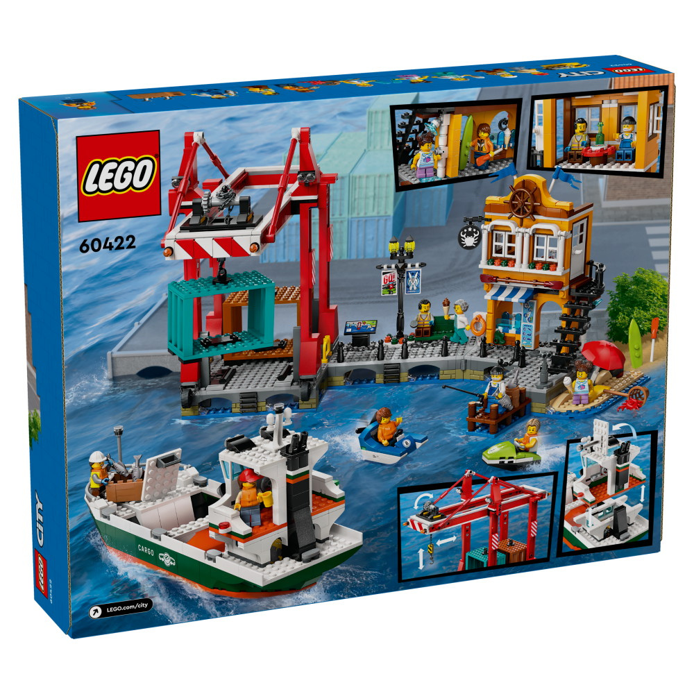 LEGO City - Kusthamn med lastfartyg