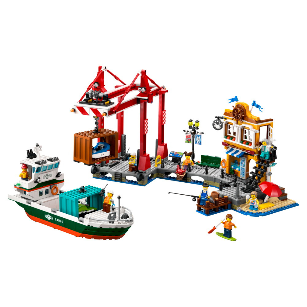 LEGO City - Kusthamn med lastfartyg