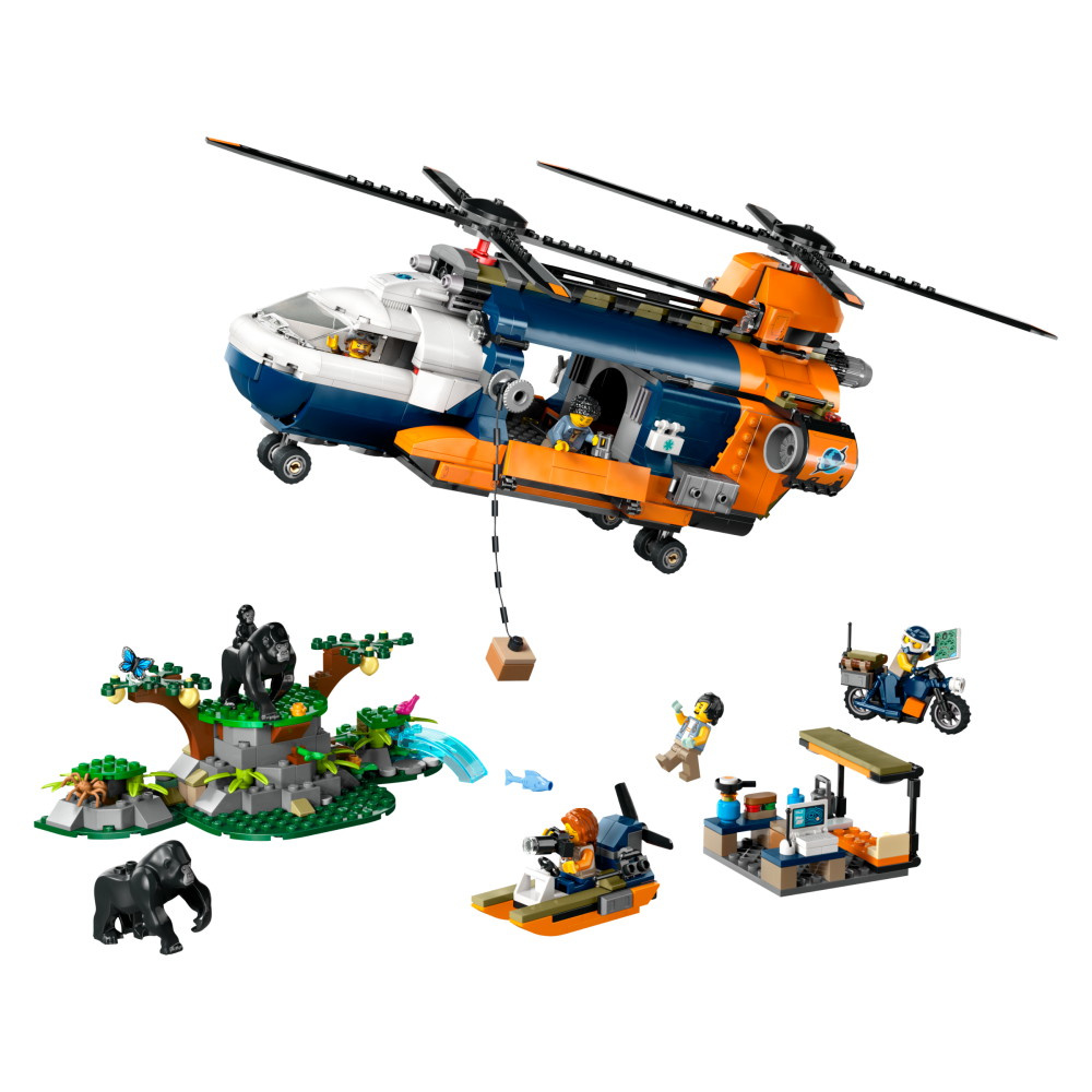 LEGO City - Djungelhelikopter och basläger