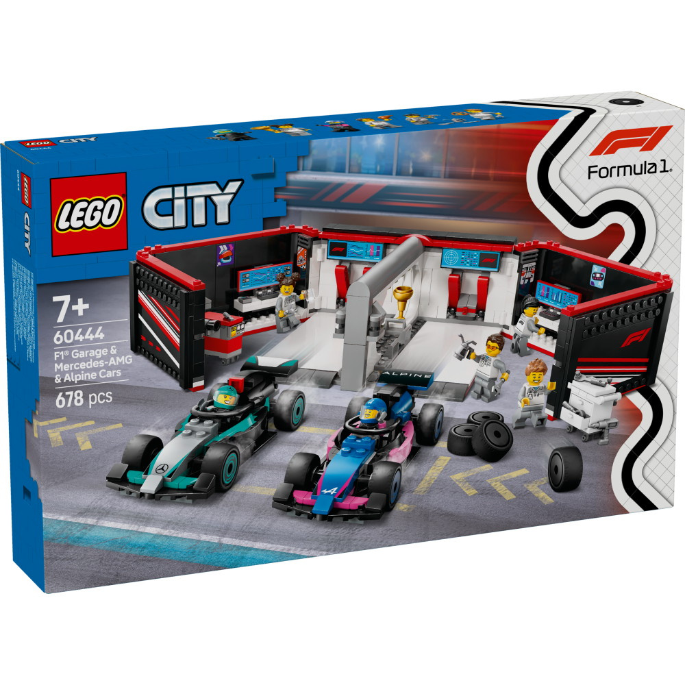 LEGO City - F1 garage & Mercedes-AMG & Alpine bilar