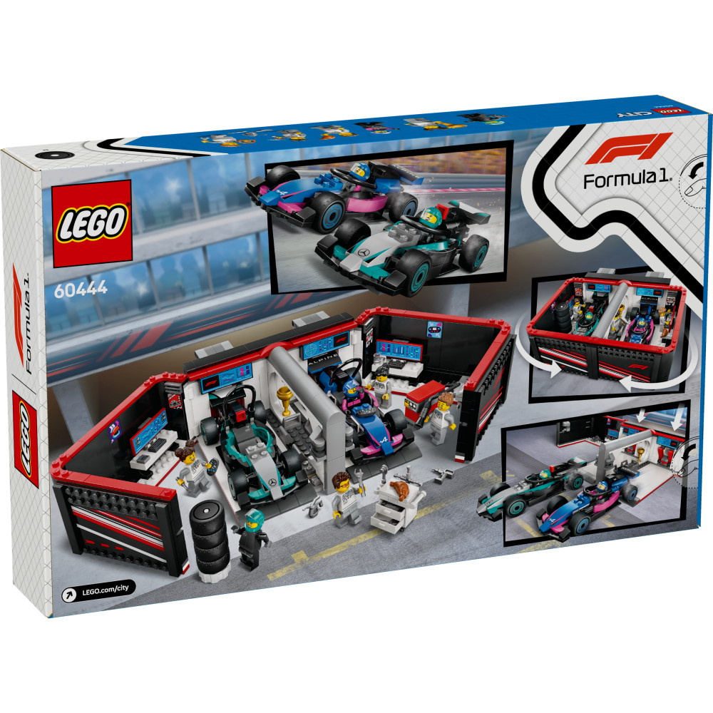 LEGO City - F1 garage & Mercedes-AMG & Alpine bilar