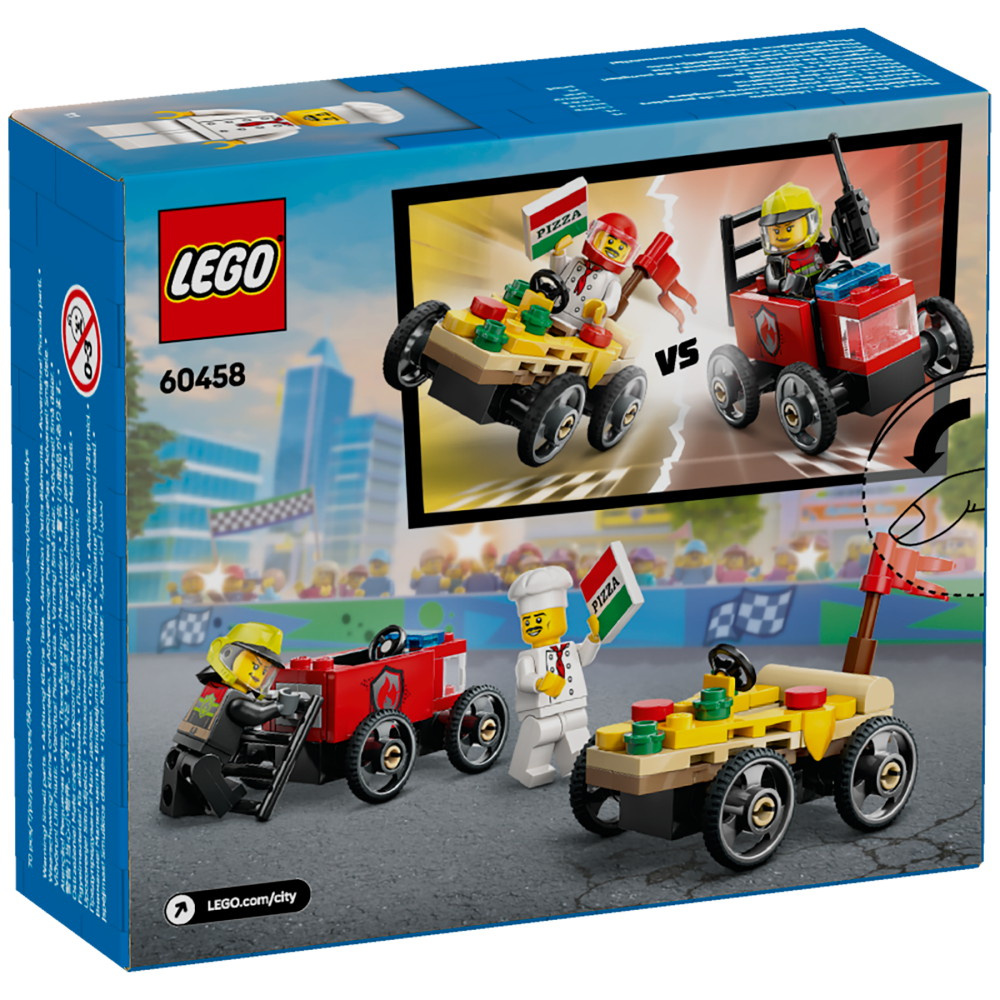 LEGO City - Pizzabil mot brandbil