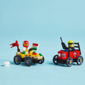 LEGO City - Pizzabil mot brandbil LEGO City - Pizzabil mot brandbil