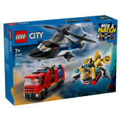 LEGO City - Helikopter, brandbil och ubåt LEGO City - Helikopter, brandbil och ubåt