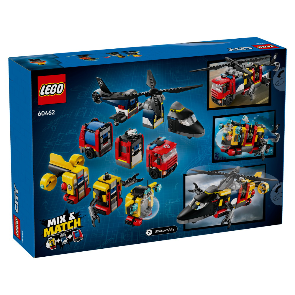 LEGO City - Helikopter, brandbil och ubåt